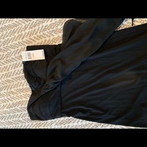 Maxandcleo black mini dress.